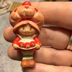 Vintage Strawberry Shortcake Apple Dumplin Figure 1980s Mini Doll